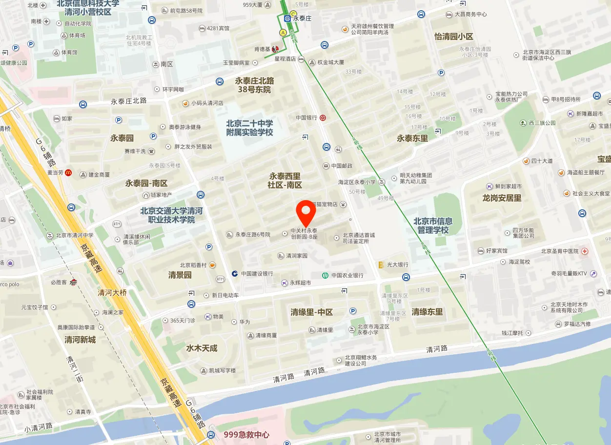 中关村东升科技园·永泰园地图位置